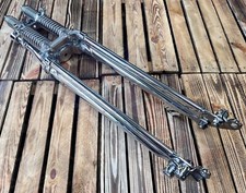 Antique Narrow Skinny Springer Forks Harley Bobber Chopper Chrome Big Port 24"