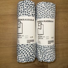 New 2 X IKEA Tradkrassula Single Size Duvet Cover &  Pillowcase Set 150 x 200cm