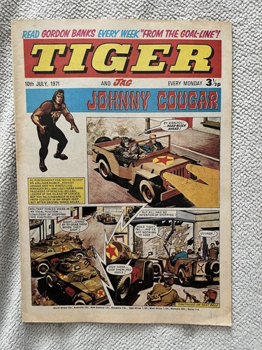 Tiger comic 10th july 1971 - tiger, fn