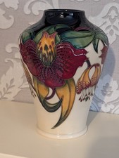 Moorcroft Anna Lily Vase By Nicola Slaney 16cm Tall Excellent Condition 
