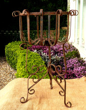 Wrought iron planter plant pot
