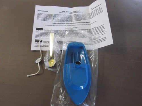 Pop boat live steam - pop, tin