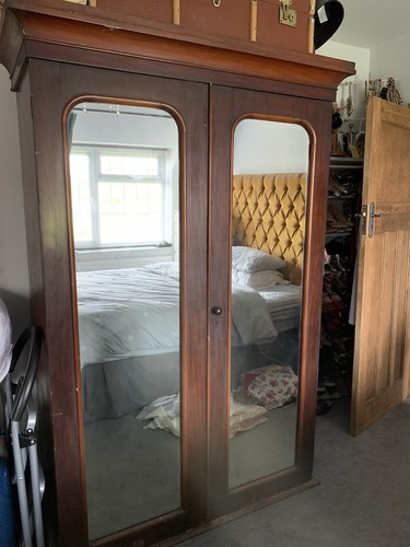 Victorian mahogany linen - victorian,