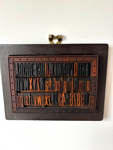 Framed letterpress printing - letterpress,