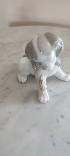 Lladro spaniel dog - with, snail