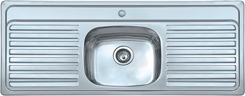 Single bowl double - , drainer
