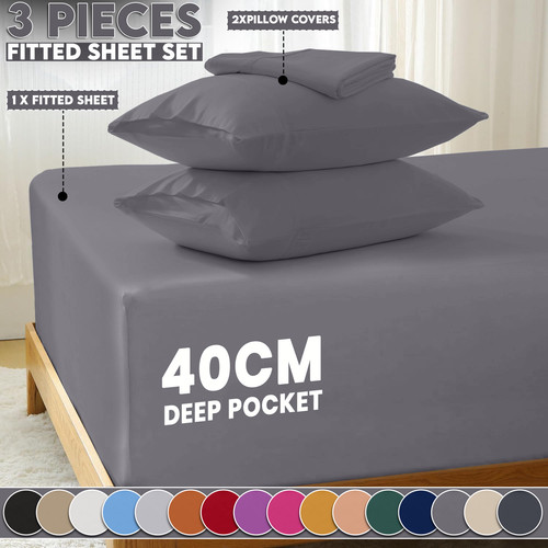 Fitted sheet set with pillow - fitted,