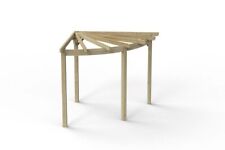Forest Premium 90 Degree Radial Pergola Wooden Garden Plants Frame Free Delivery