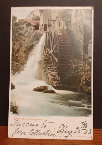 1903 water mill scene - water, postcard