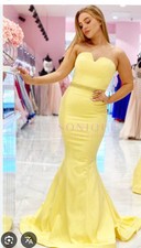 Yellow Pia Michi Prom Dress