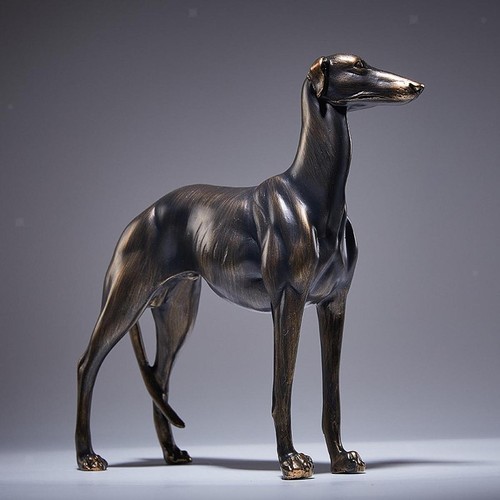 Greyhound dog statue desk - greyhound,