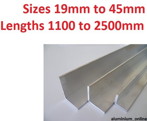 Aluminium angle unequal 19mm - unequal,