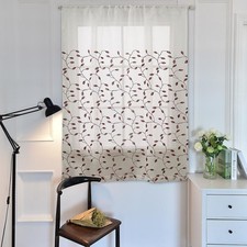 Embroidered Roman blinds