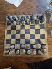 Hand Carved  Onyx Marble Chess