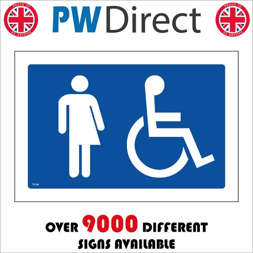Sign trans disabled toilet - disabled,