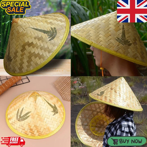 Bamboo hat chinese rattan - hat,