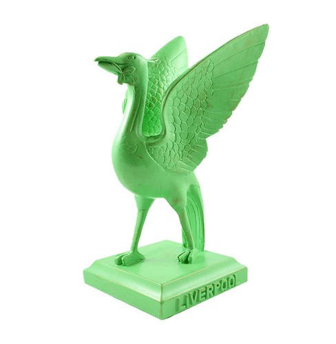 Liver bird green statue - bird,
