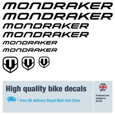 Mondraker bike decals labels