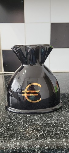 Ceramic moneybox large - sack, of