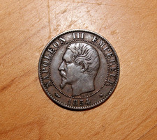 *ANTIQUE* 1854 CINQ CENTIMES