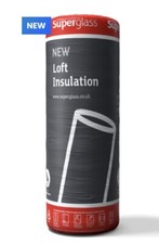Superglass Multi-Roll 44 Loft Roll Attic Insulation  Wool 100mm (12.12m2 A ROLL)