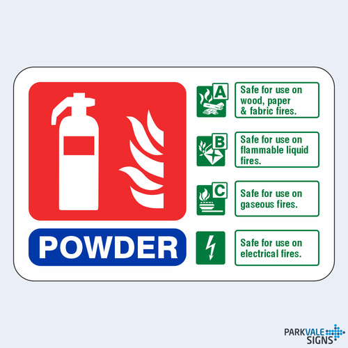 Powder fire extinguisher - fire,