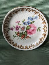 J T Jones crown Staffordshire England bouquet embossed pin dish 10 X 1.5cm