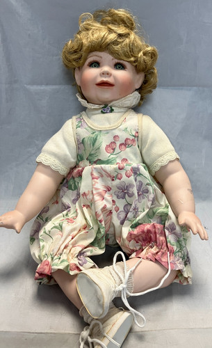 Vintage porcelain doll - vintage,
