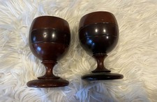 Two wooden drinking cups