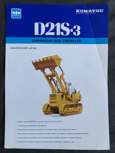 Komatsu d21s leaflet - leaflet, spec
