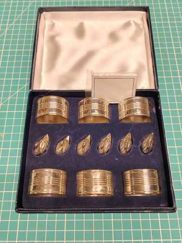Silverplated napkin rings and - silverplated,