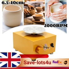 Mini Pottery Wheel 2000RPM Electric Ceramic Machine 6.5-10cm Turntable Craft UK