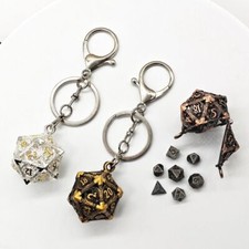 Mini Polyhedral Dice Keychain