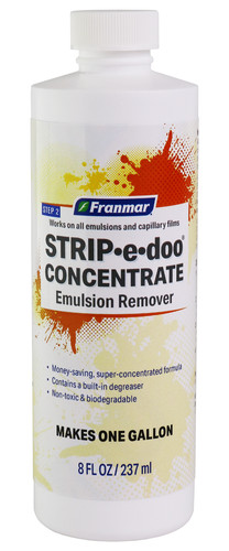 Emulsion remover for screen - remover,