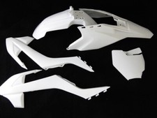 Pit Bike Full White Plastics Fairing Set For Symoto SYK Models. KTM 65 Style