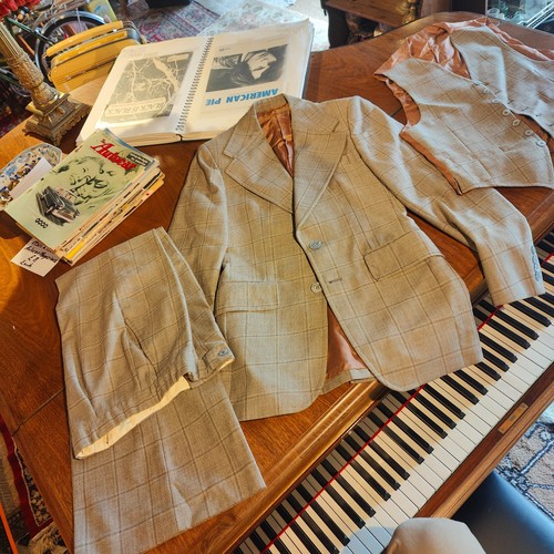 Vintage mens 34r piece check - 34r, 3