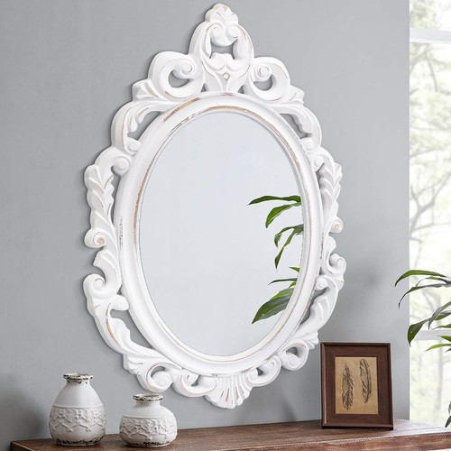 Wall mirror oval baroque - wall,