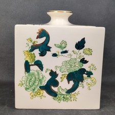 Mason's Ironstone~Chartreuse Pattern~Square Lidded Jar~Ht 13cm~L/W 11cm x 11cm