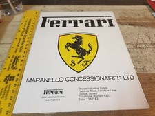 1970s FERRARI Sales Brochure - 512BB , 308 GTB , 308GT4 , 400GT 
