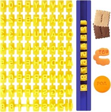1 Set Letter Stamps for Clay, Stamps, Alphabet 73 PCS Clay...