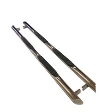 Chrome SUS304 Stainless Steel Side Bars + Step Pads Mercedes Vito/Viano 04-14