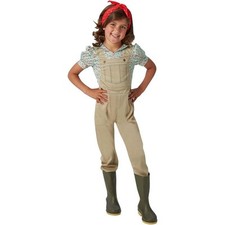 Rubie's WW2 Land Girl 1940s Historical Girl's Fancy Dress Costume