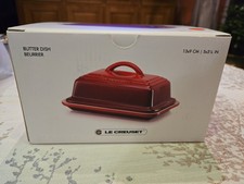 Le Creuset New Ceramic Stoneware Cerise Red Butter Dish RRP £42