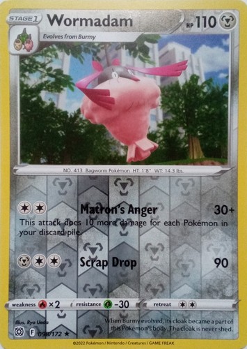 098 172 wormadam - reverse, holo
