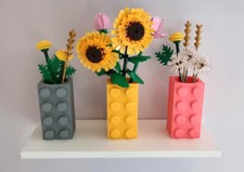 Brick Style Vase for LEGO Botanicals, Flowers, Utensils, Stationary, Gifts