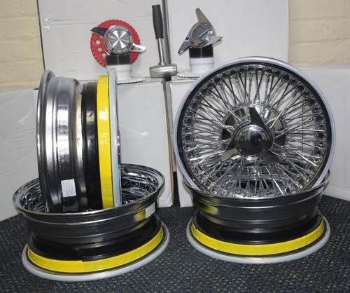 Chrome wire wheels - chrome, 6"