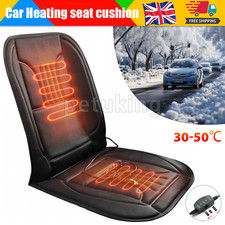 12V Car Seat Pad Cushion Cover Heating Heater Warm Heated Cold Winter Universal