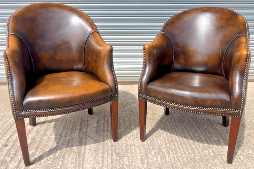 Pair vintage brown - pair,