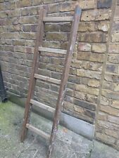 (3) VINTAGE  WOOD 5 RUNG
