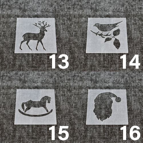 Christmas stencils choose - stencils,